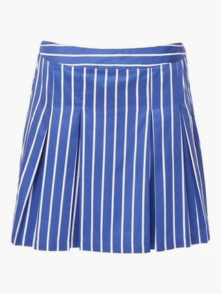 Alexis Stripe Minirock Marine Weiß