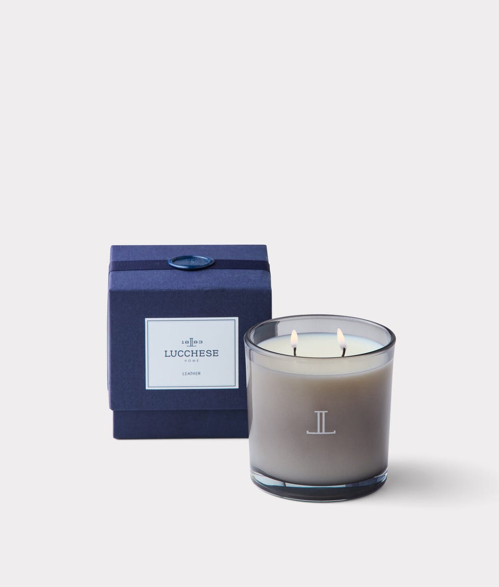 Vela perfumada de couro