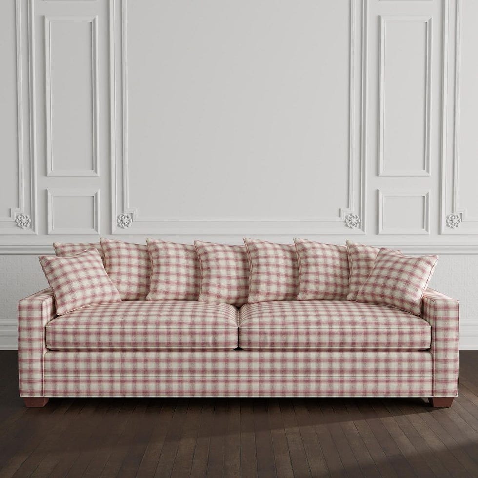 Hadley Upholstered Plaid Sofa