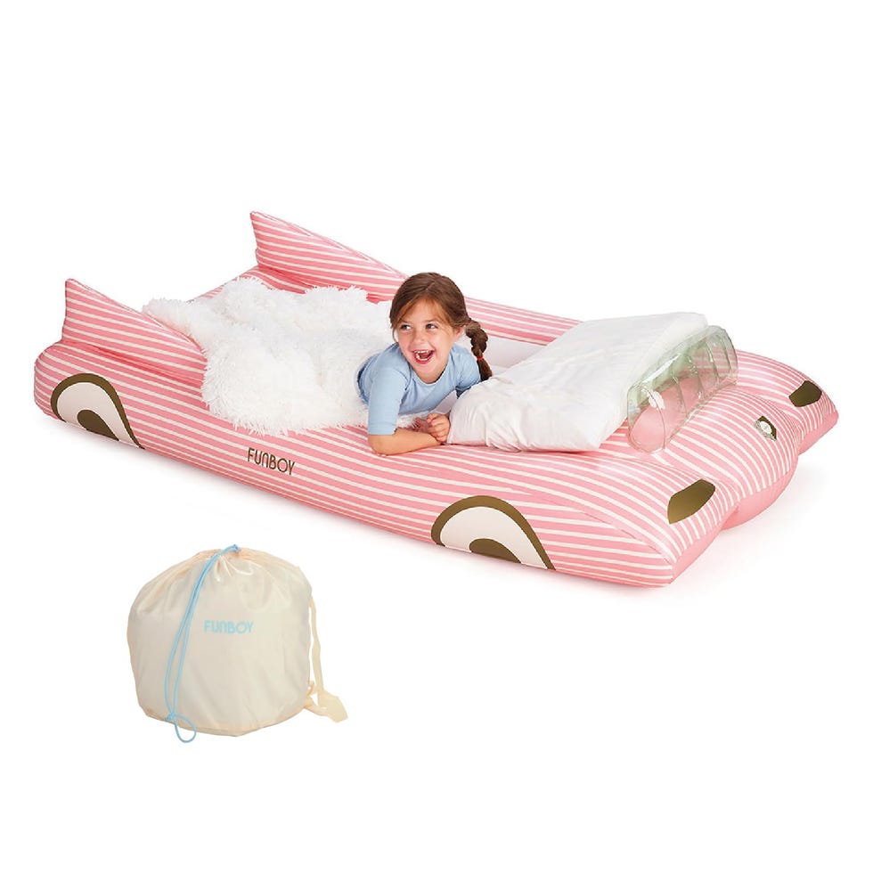 Kids Pink Inflatable Travel Bed