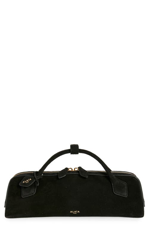 Le Teckel Suede East/West Clutch