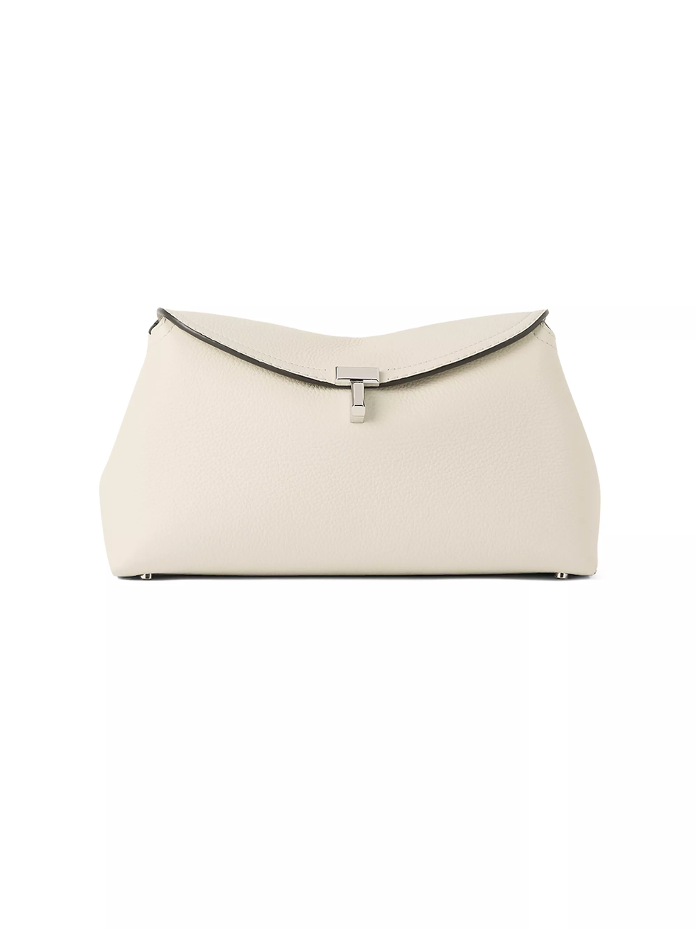 T-Lock Leather Clutch