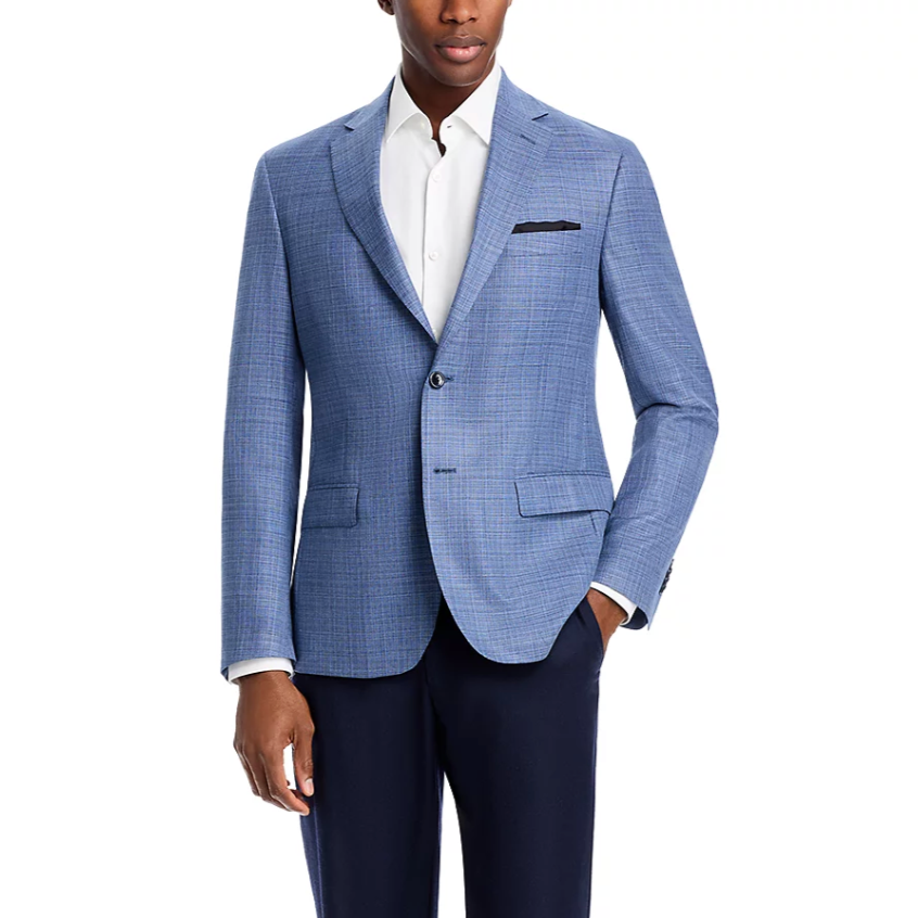 Melange Basketweave Regular Fit Sport Coat Melange Basketweave Regular Fit Sport Coat