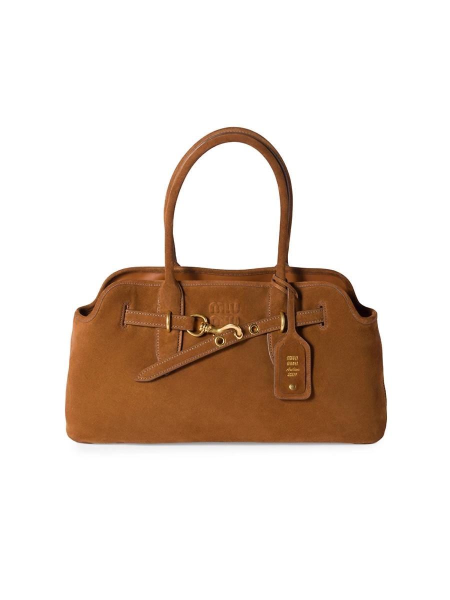Aventure Suede Shoulder Bag