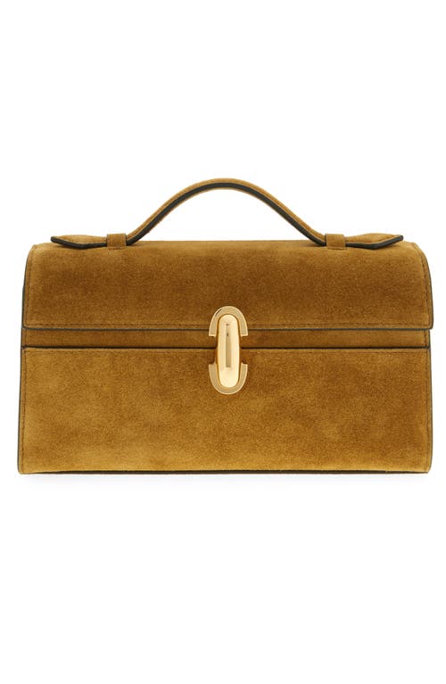Symmetry Pochette Suede Top Handle Bag