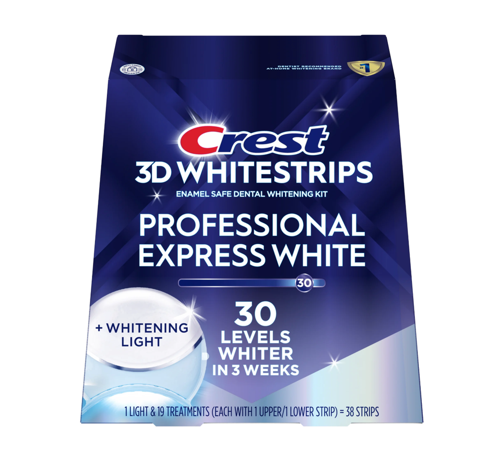 3D Whitestrips Professional Express White + Whitening Light Dental Whitening Kit