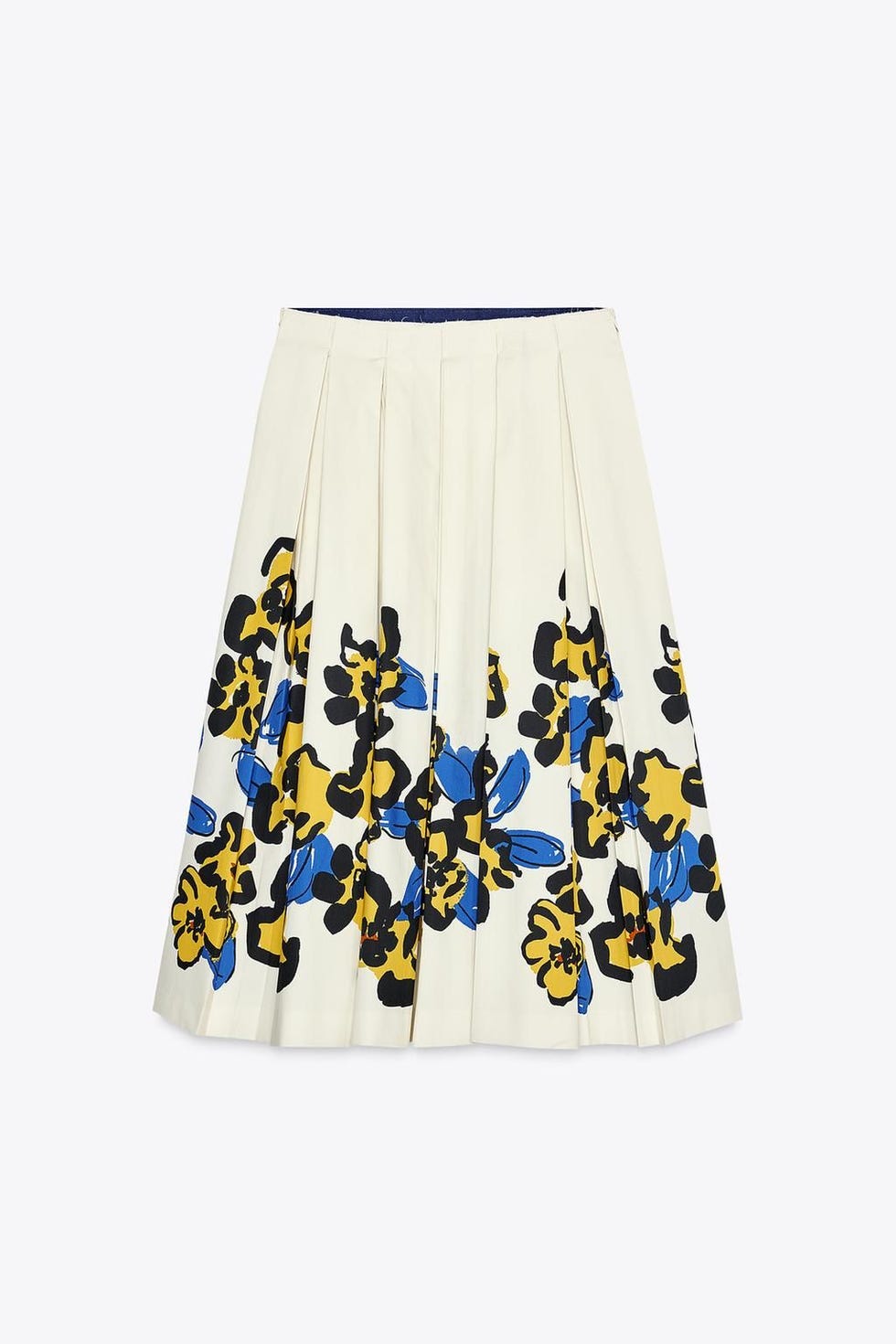 Printed Pleated Skirt
