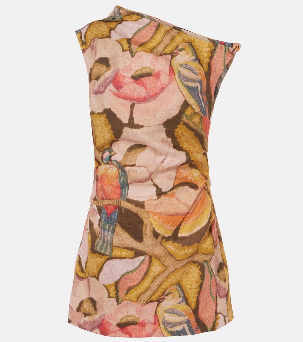 Floral Linen Minidress