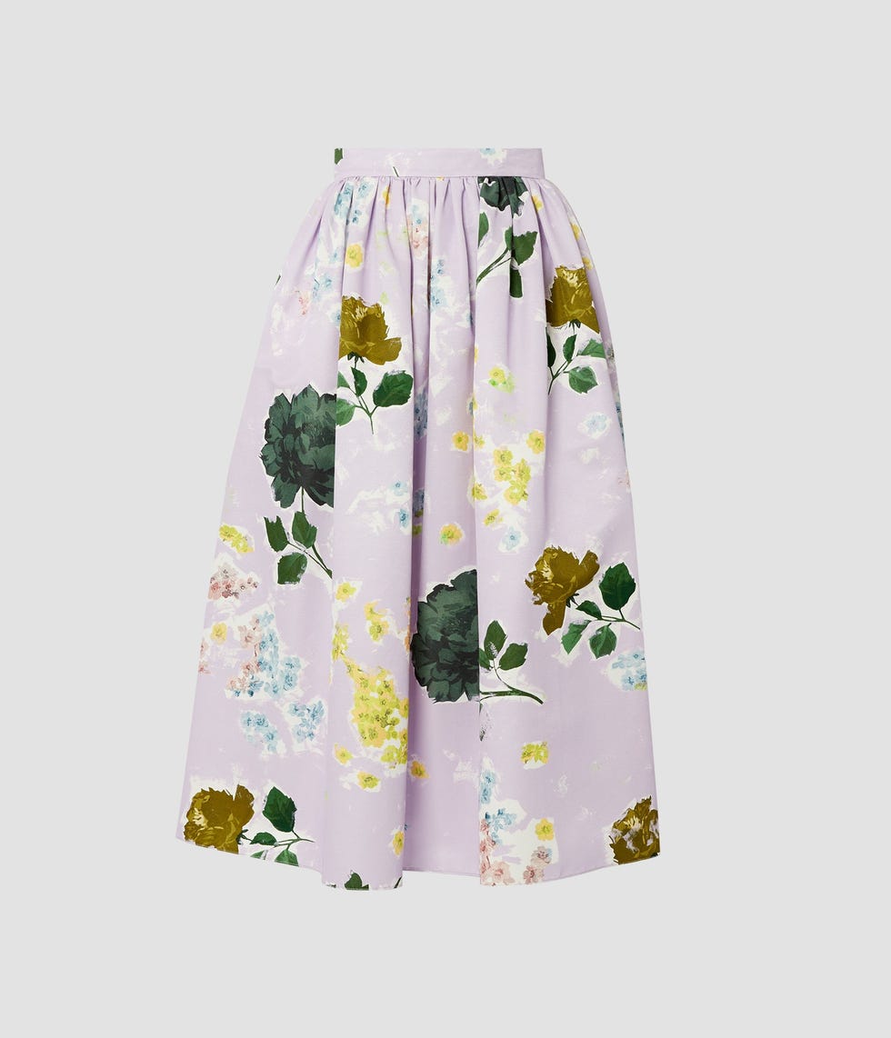 Printed Midi Skirt