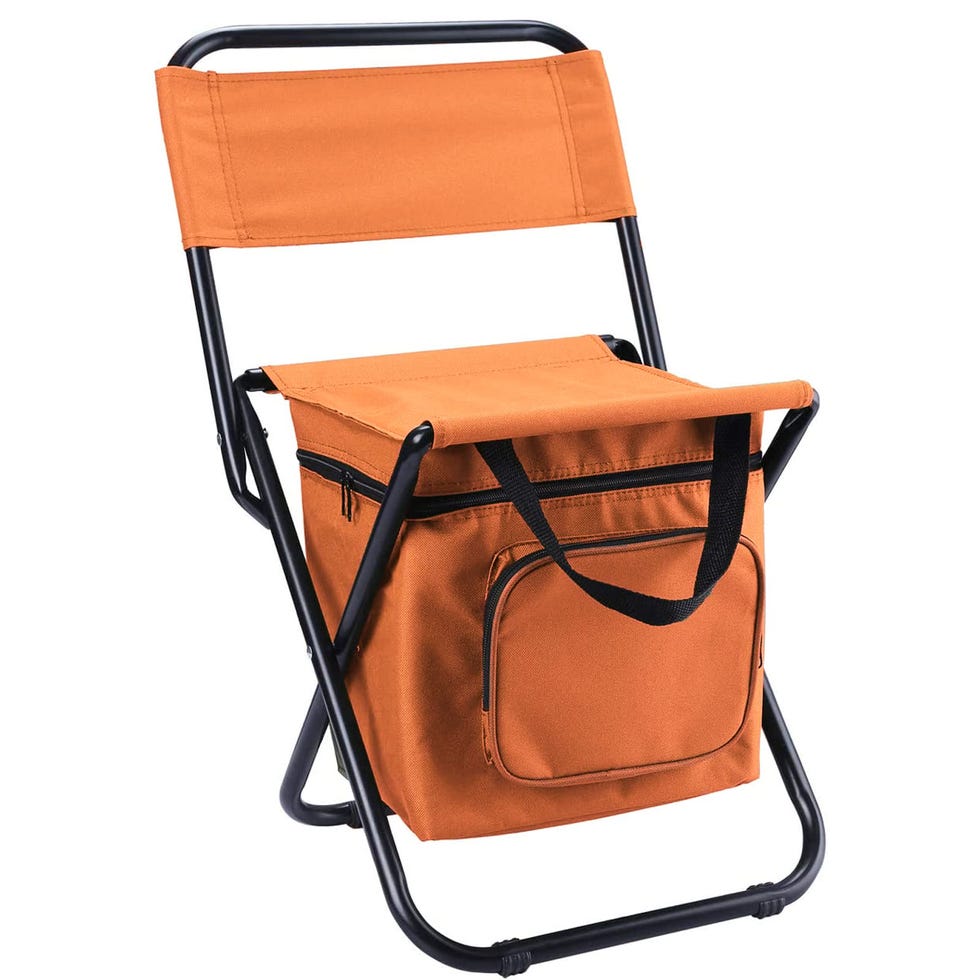 Foldable Fishing Chair with Cooler Bag