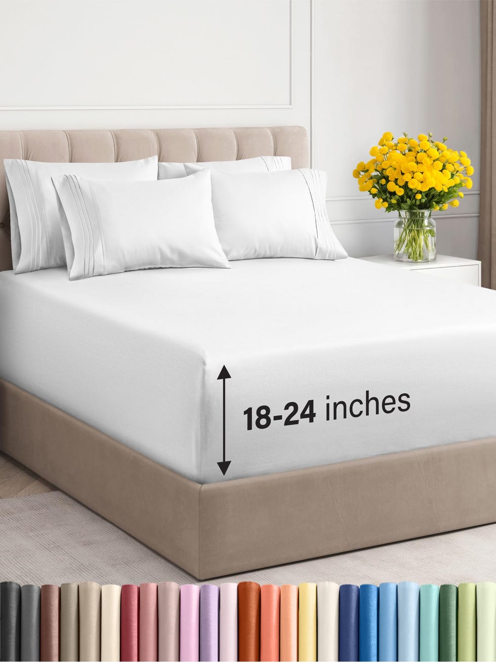 Extra Deep Queen Sheet Set 