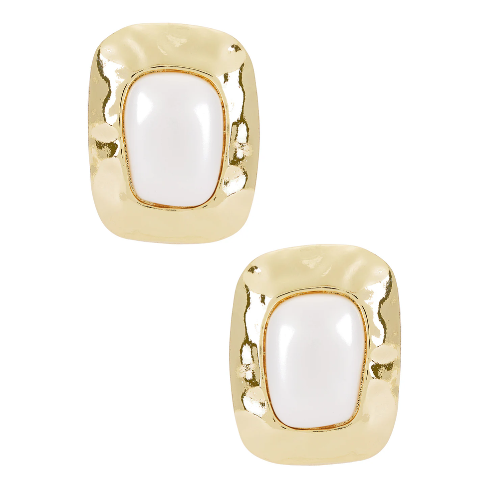 Giovana Stud Earrings in Metallic Gold
