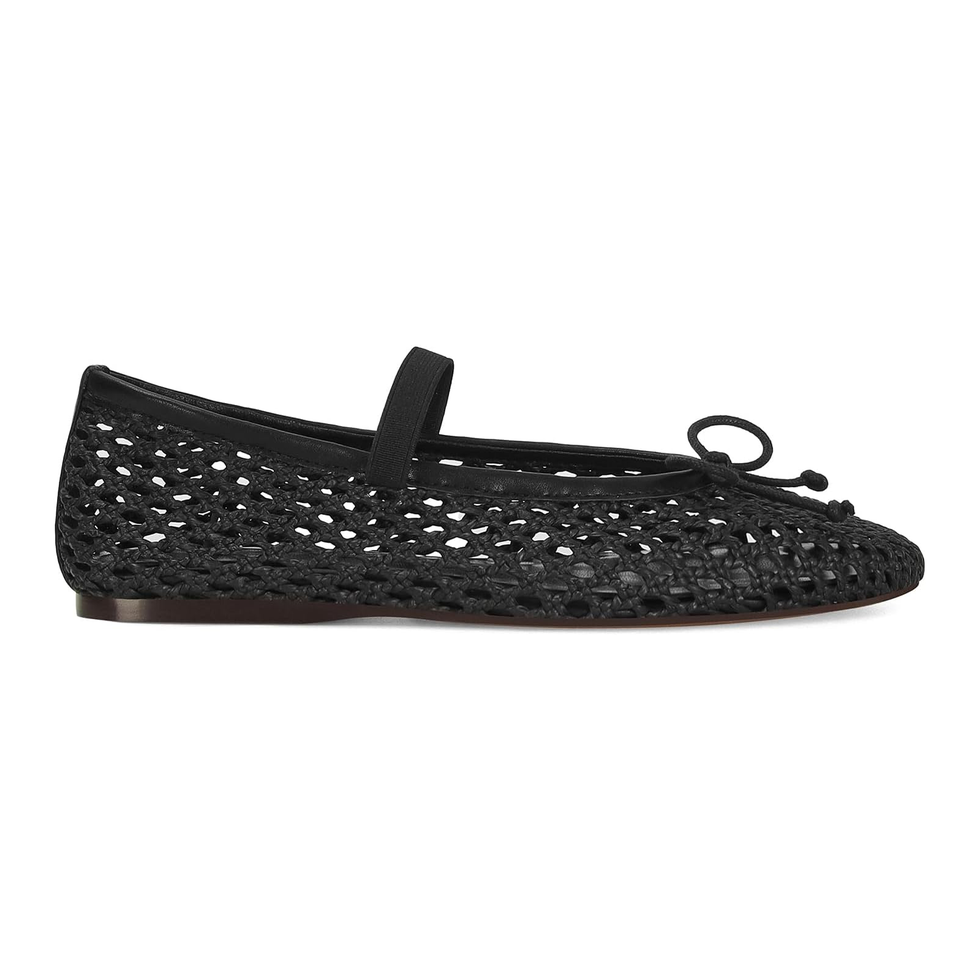 Round Toe Ballerina Woven Flat