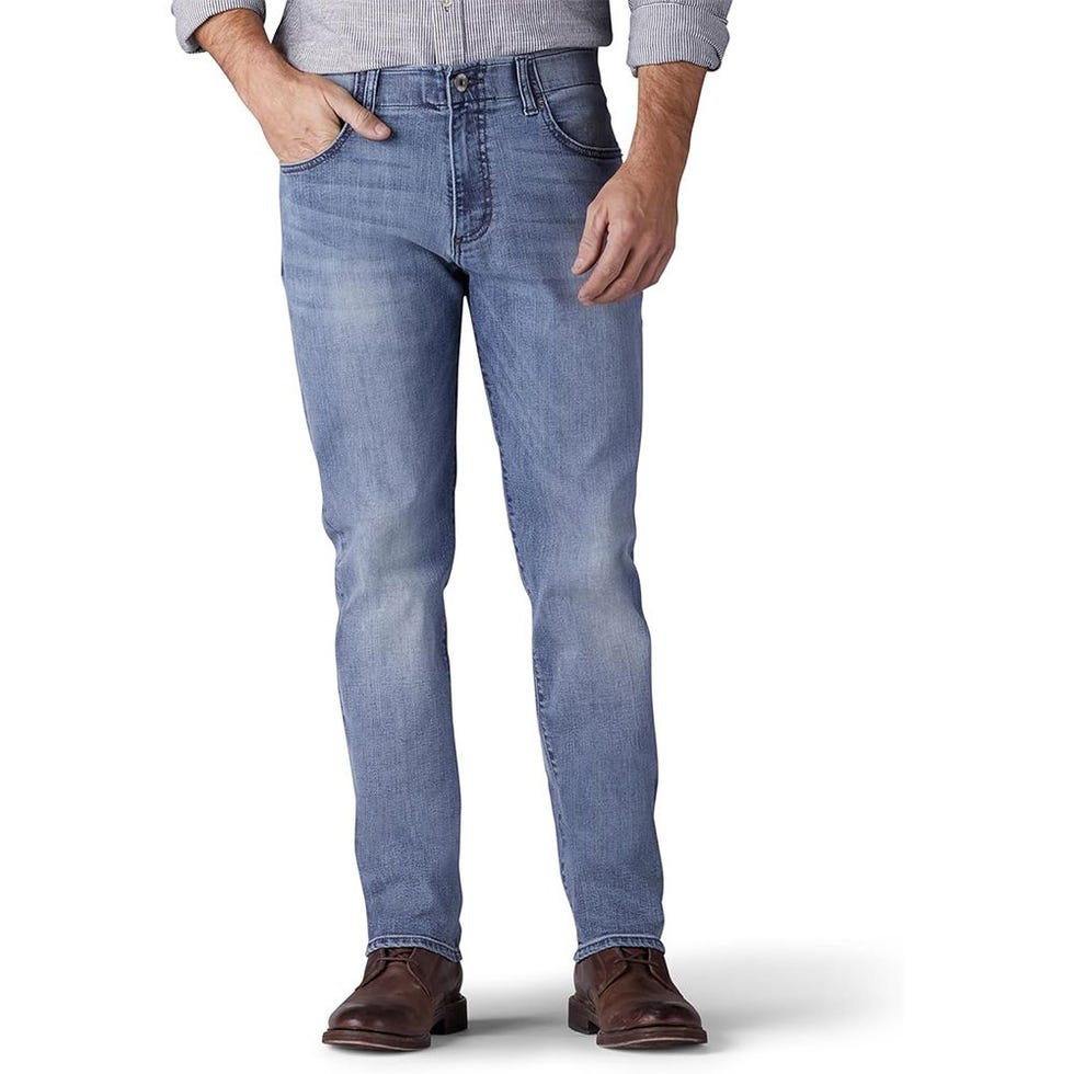 Straight Fit Tapered Leg Jeans