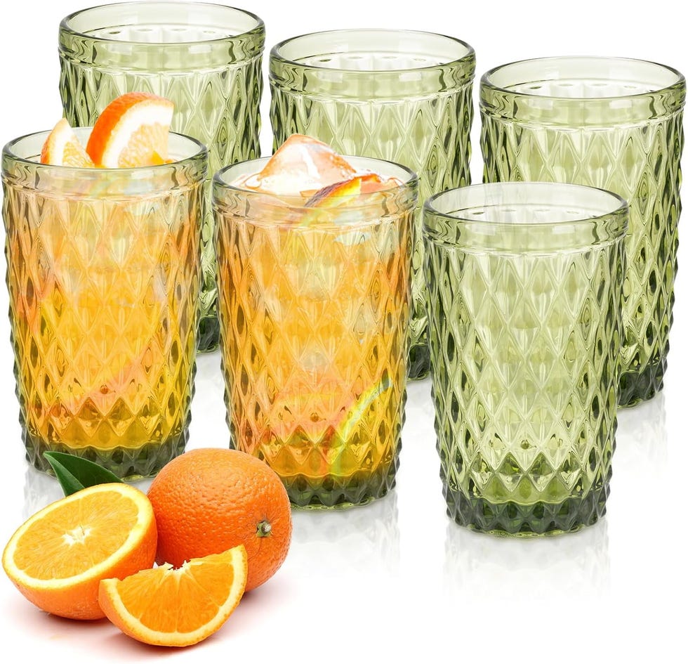 Vintage Drinking Glass Set 