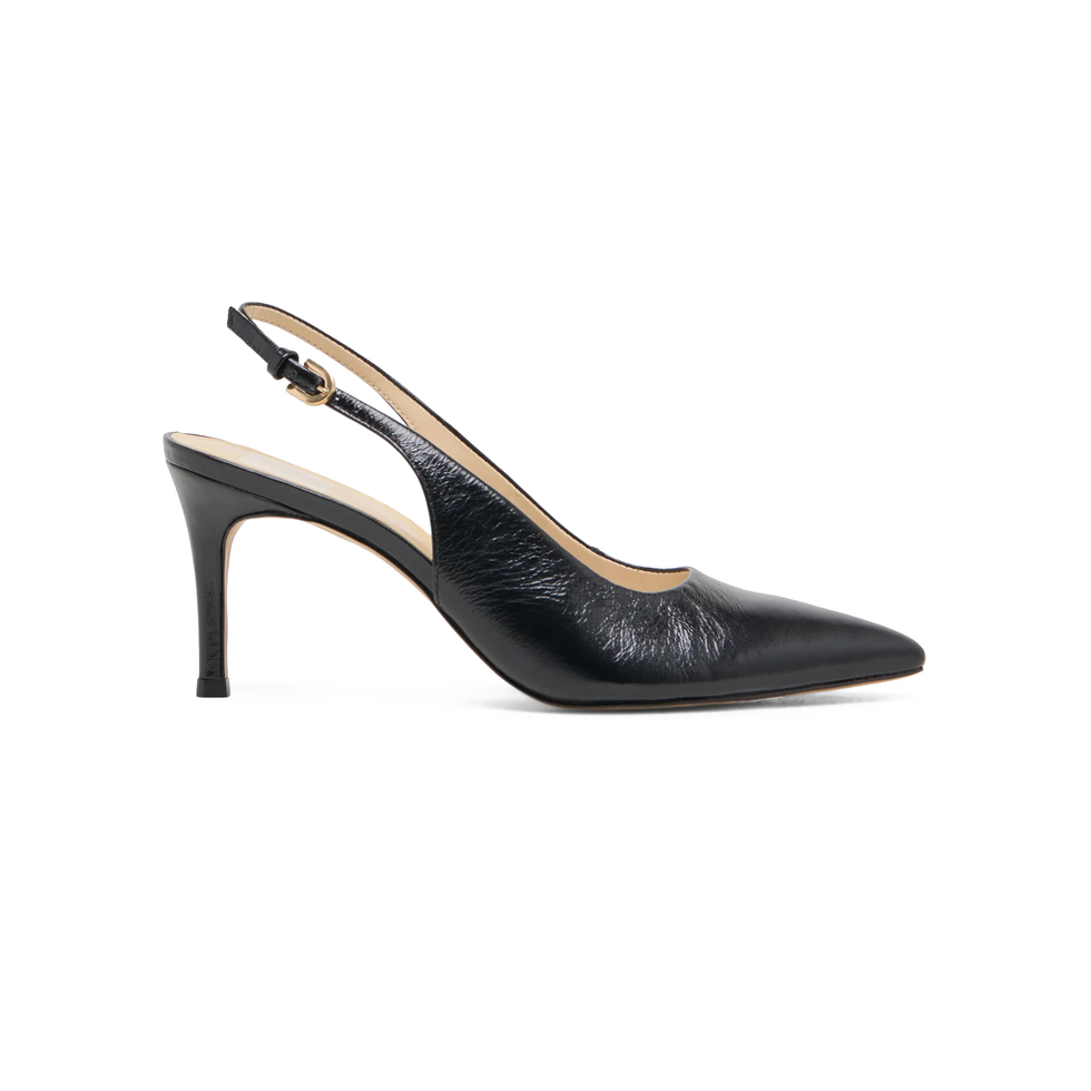 Elasi Heels in Black Leather