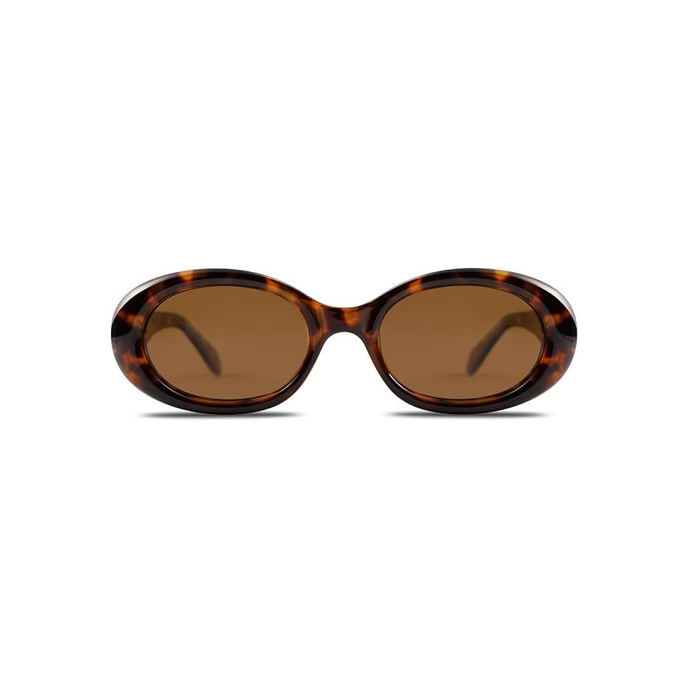 Small Retro Oval Polarized Sunglasses