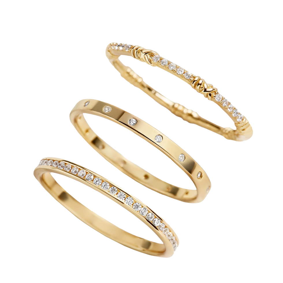 Maddie 18K Gold Ring Set