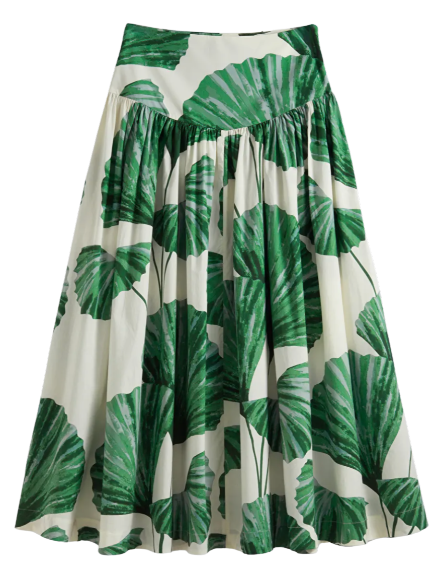 A-Line Midi Skirt