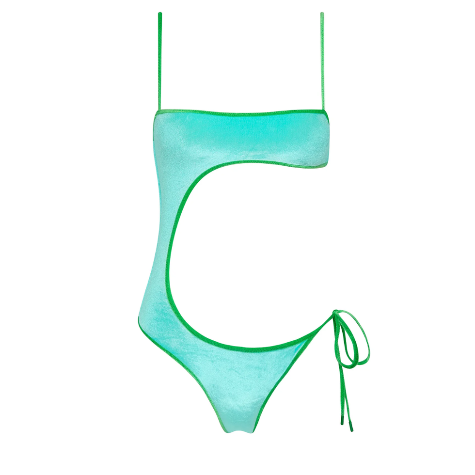 Cinci Palmm Blue Velvet One Piece