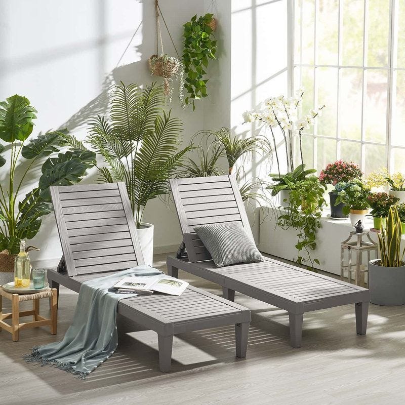 Chaise Lounge Chair Set