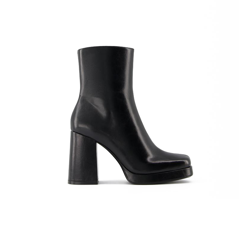Platform High-Heel Ankle Boots
