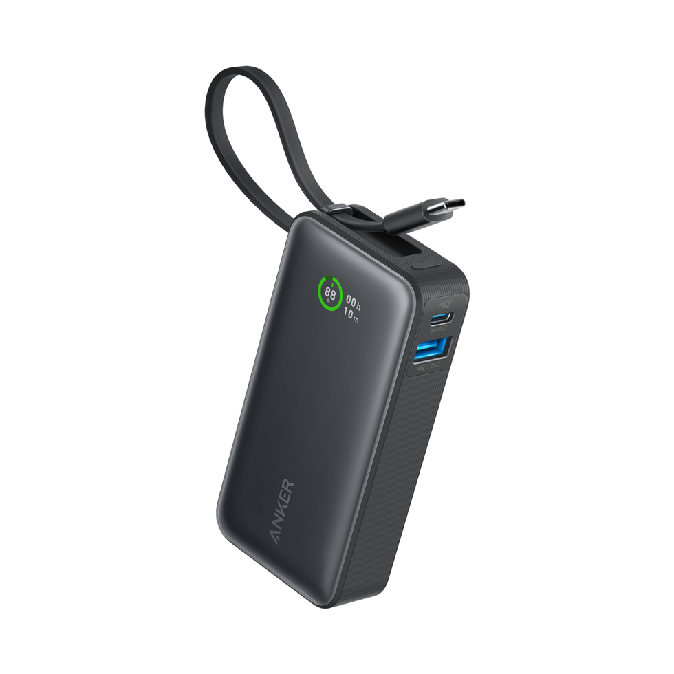 Nano Power Bank with Built-In USB-C Cable