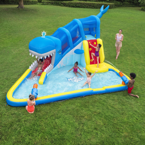 Whales 'n Waves Kids Inflatable Mega Water Park