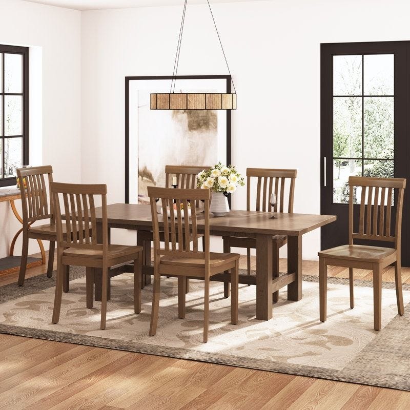 Wood Dining Chairs, Set of 6