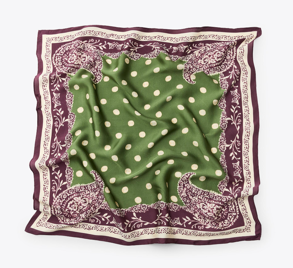 Polka Dot Print Scarf