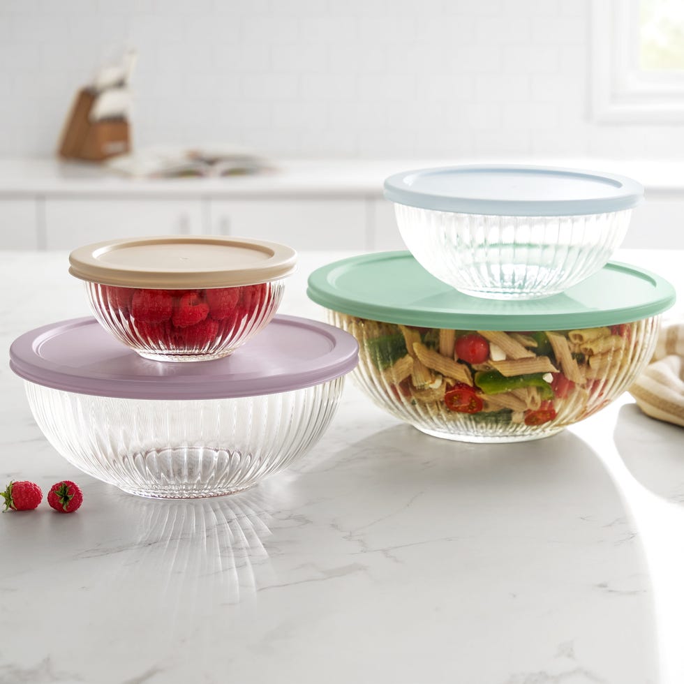 The Pioneer Woman 8-Piece Glass Mixing Bowl Set