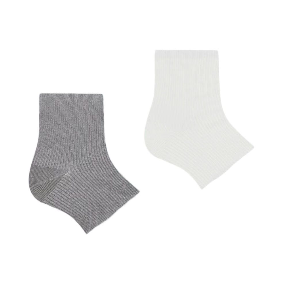 Ribbed Open Ankle Socks 