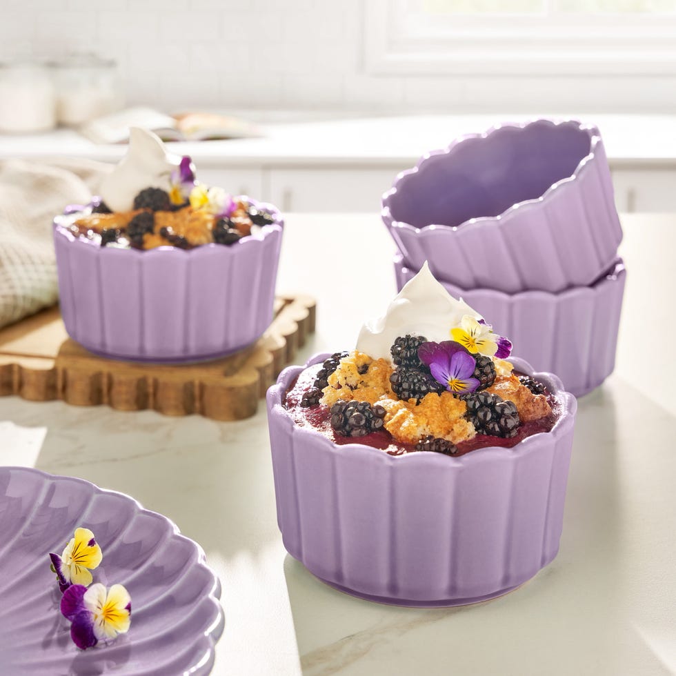 The Pioneer Woman Colette Stoneware Ramekins in Lavender