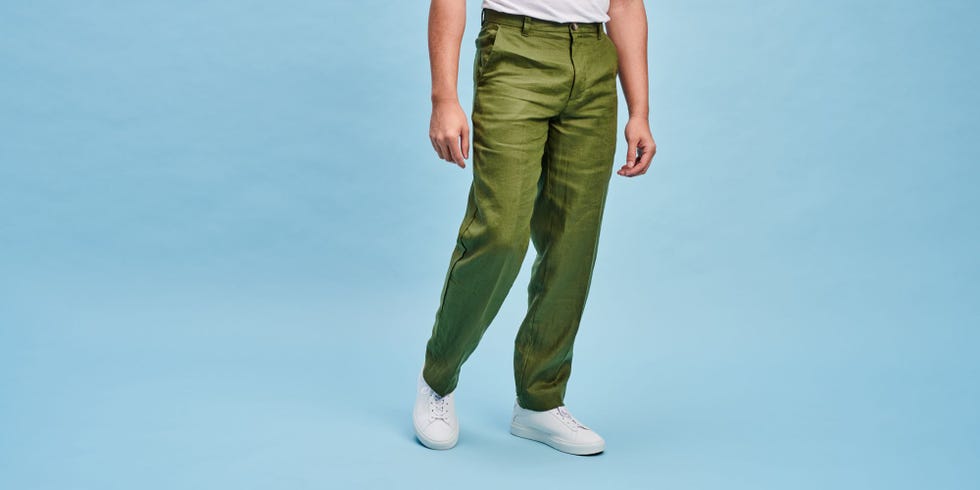100% Linen Regular-fit Trousers