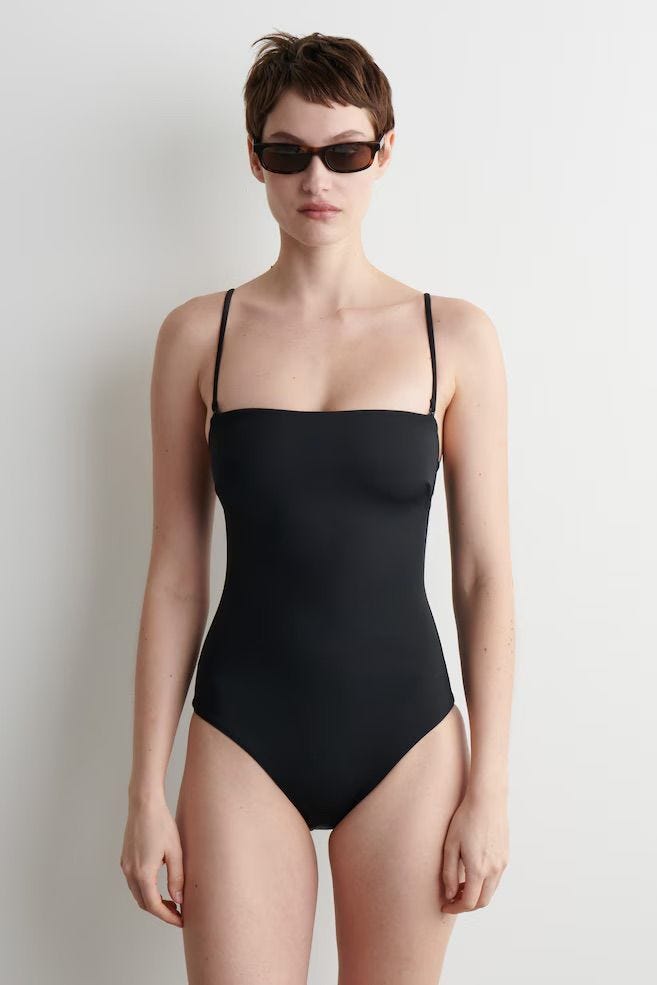 The modern one: Cos Bandeau Swimsuit