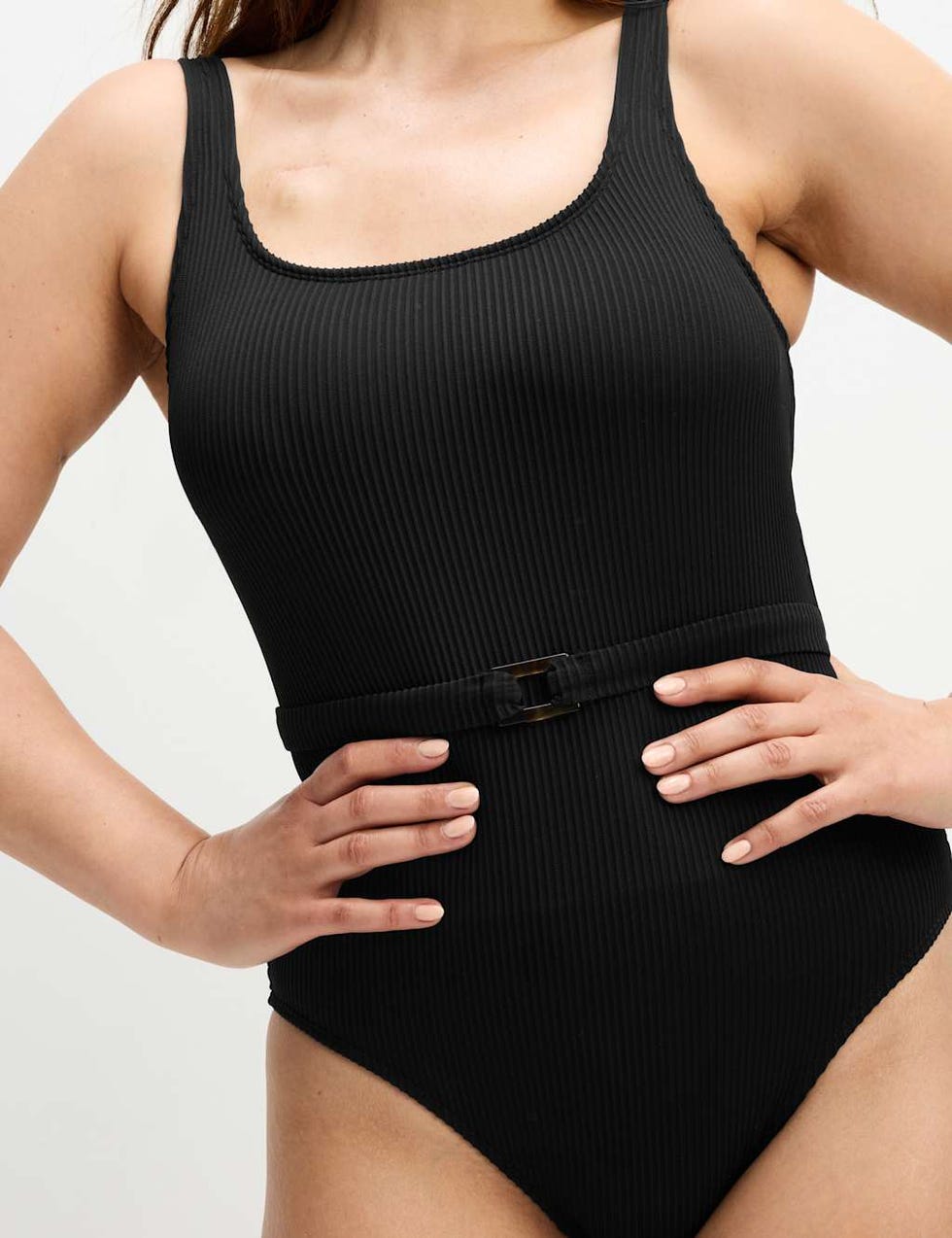 The post-surgery one: M&S Belted Swimsuit