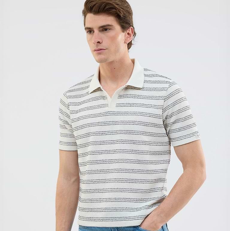Laurent Open Collar Polo Laurent Open Collar Polo