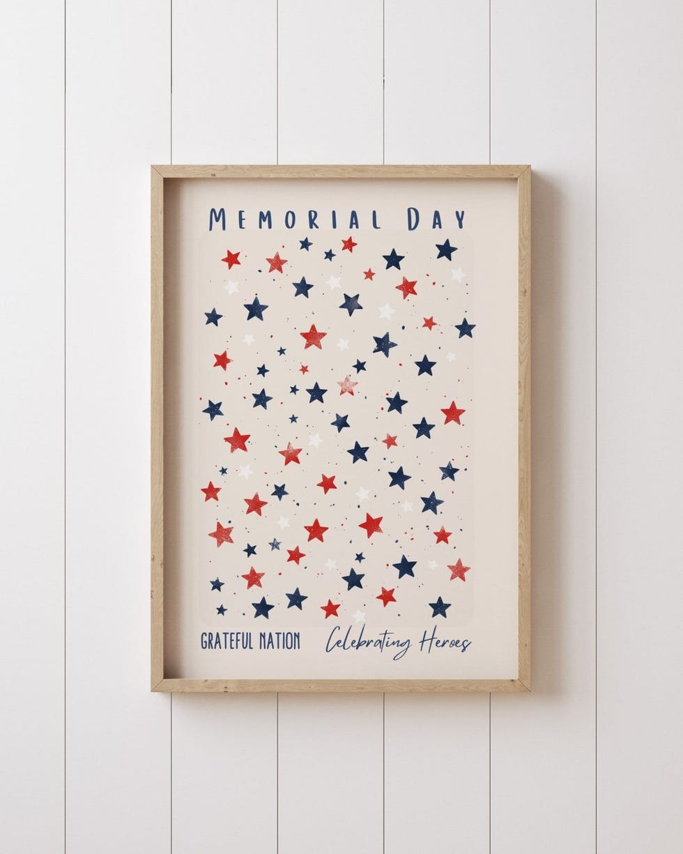 อาร์ต Memorial Day Patriotic Wall อาร์ต Memorial Day Patriotic Wall