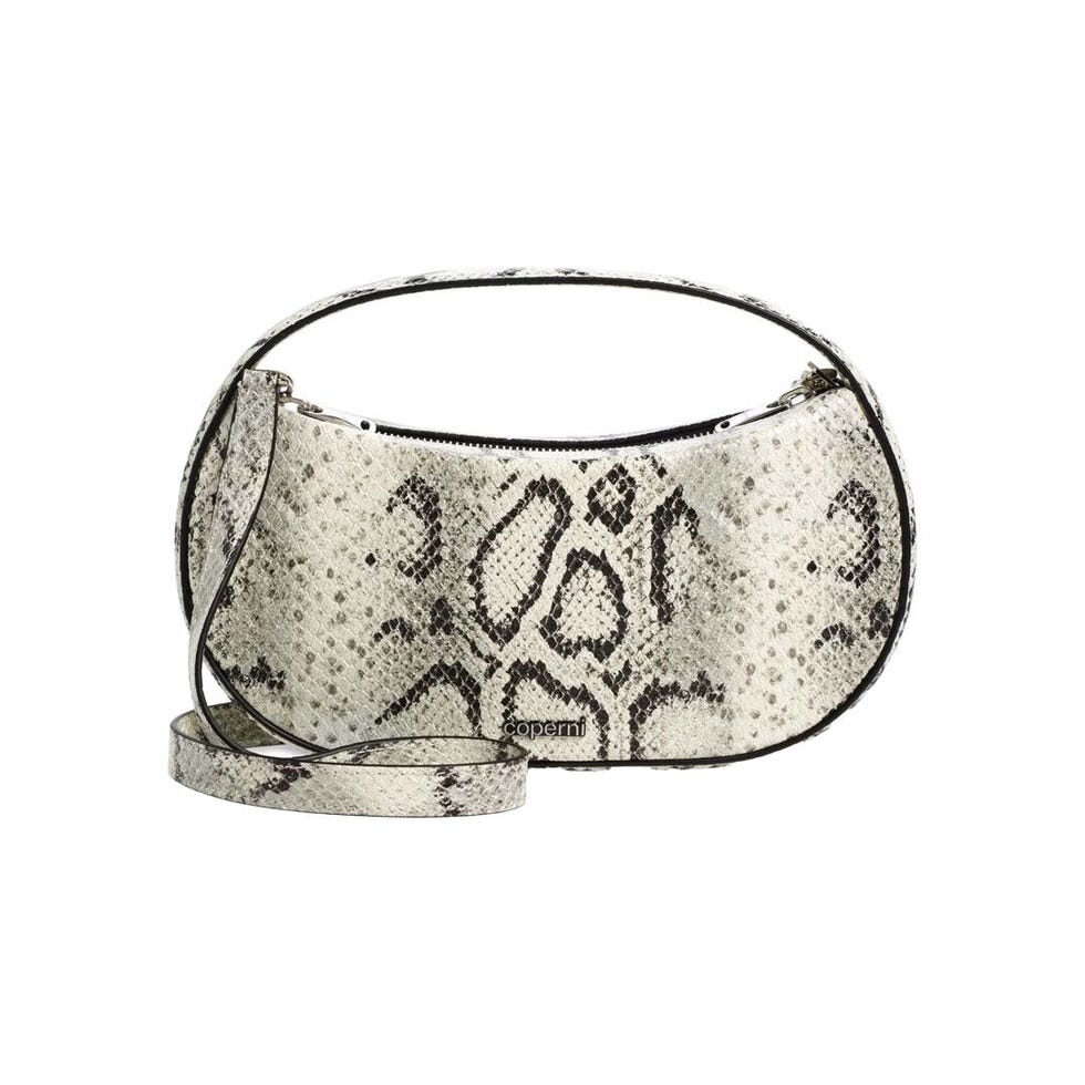 Snakeskin Embossed Handbag