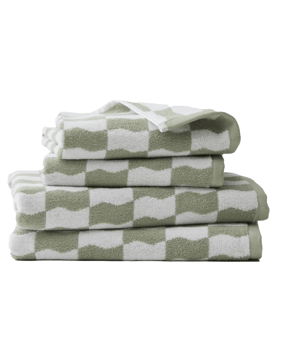 Handtuch-Sets mit Wellenmuster