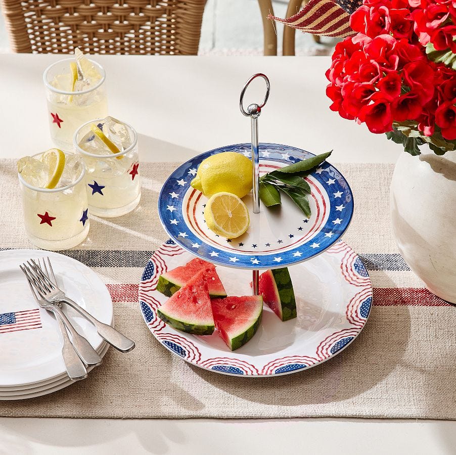 Cabana Americana Outdoor Melamine Tiered Stand Cabana Americana Outdoor Melamine Tiered Stand