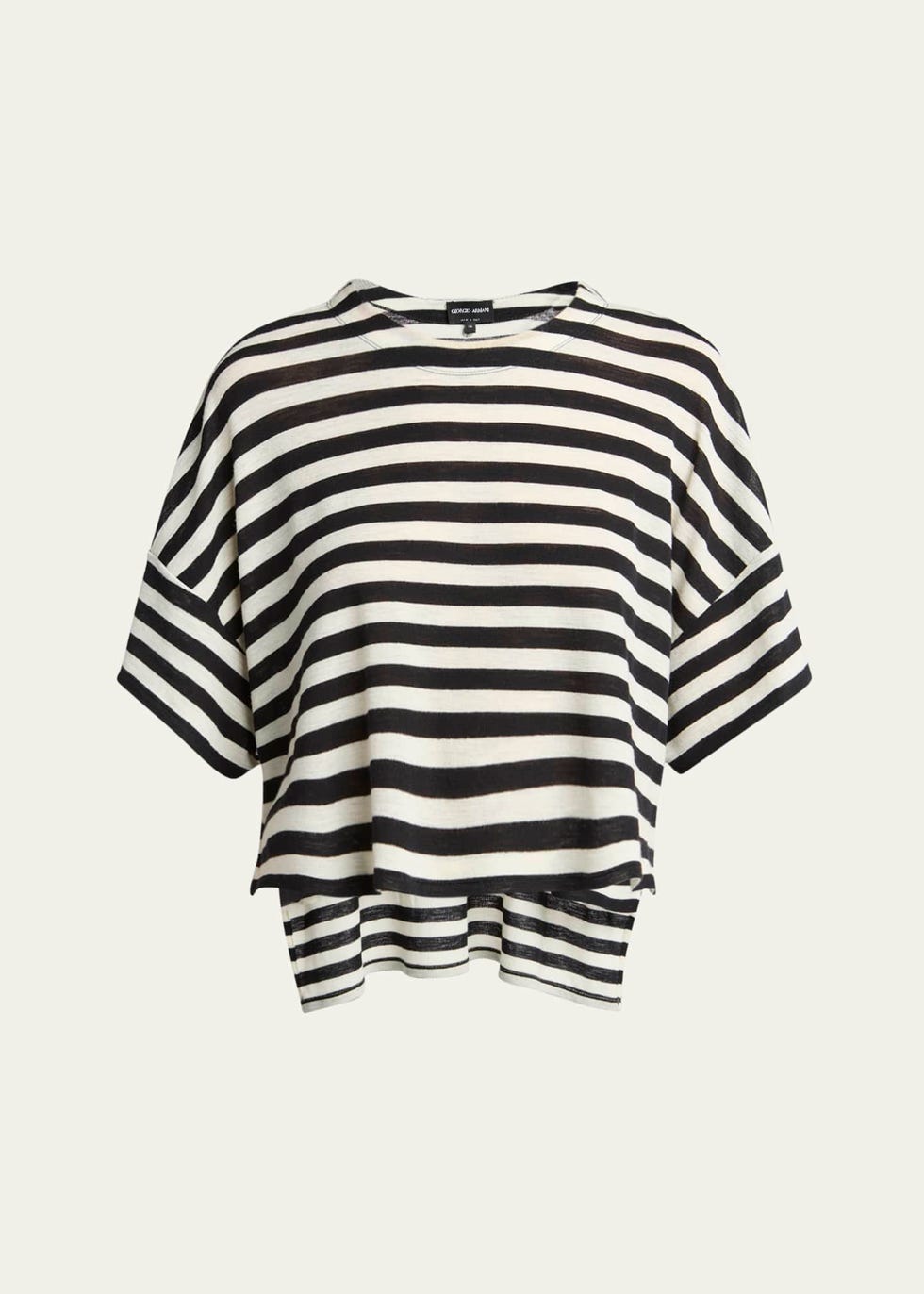Stripe Wool T-Shirt