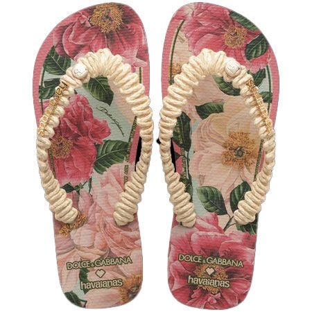 Florals Top Flip Flops