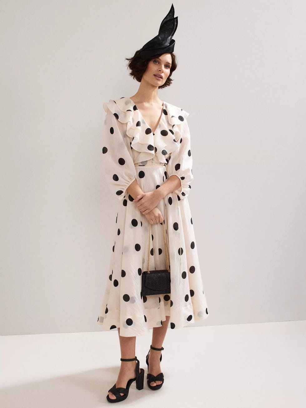 The formal registry office wedding: petite Jaqlyn polka dot dress by Phase Eight