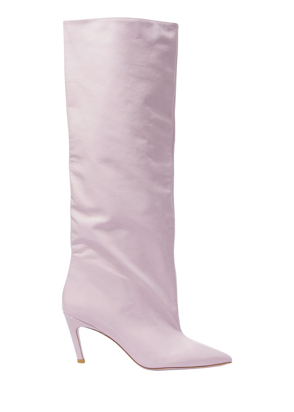 Botas de couro envernizado até o joelho