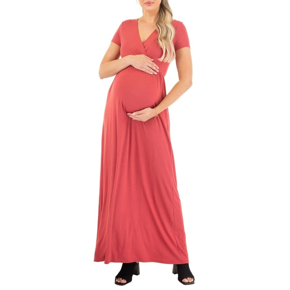 Faux Wrap Maxi Dress