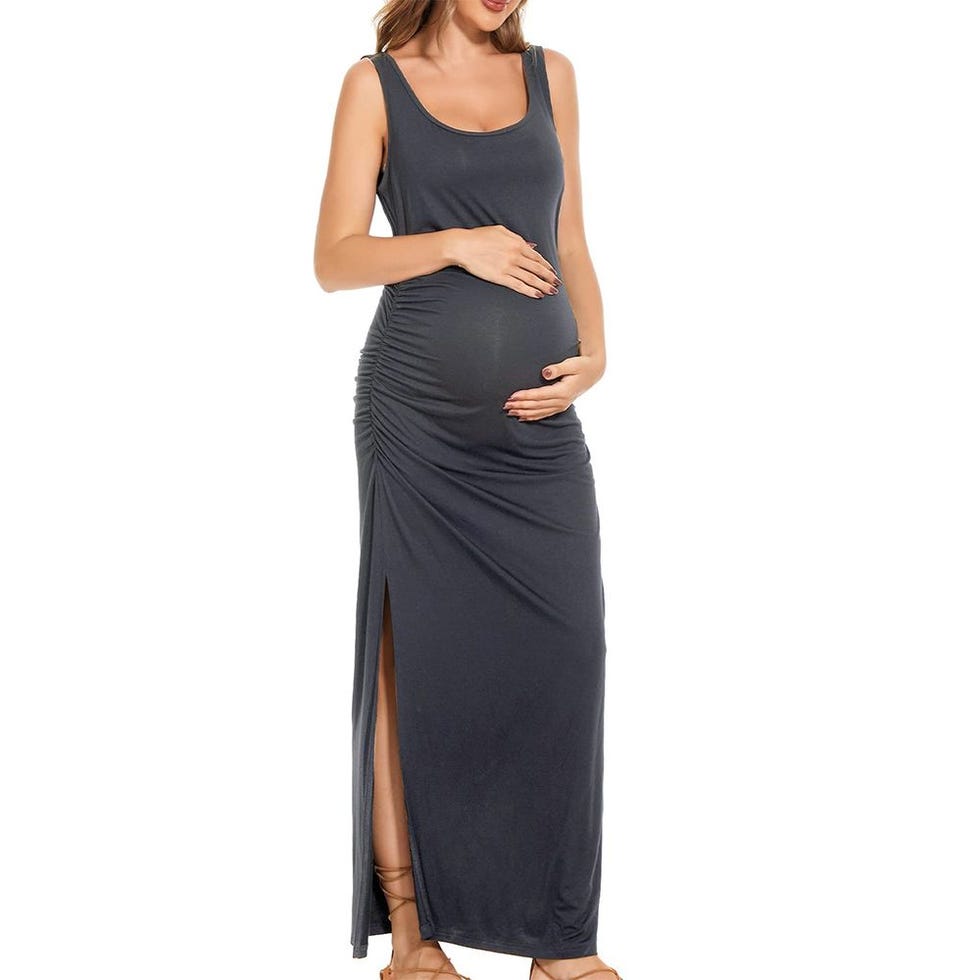 Smallshow Women's Maternity Shirts Crew Neck Short Sleeve