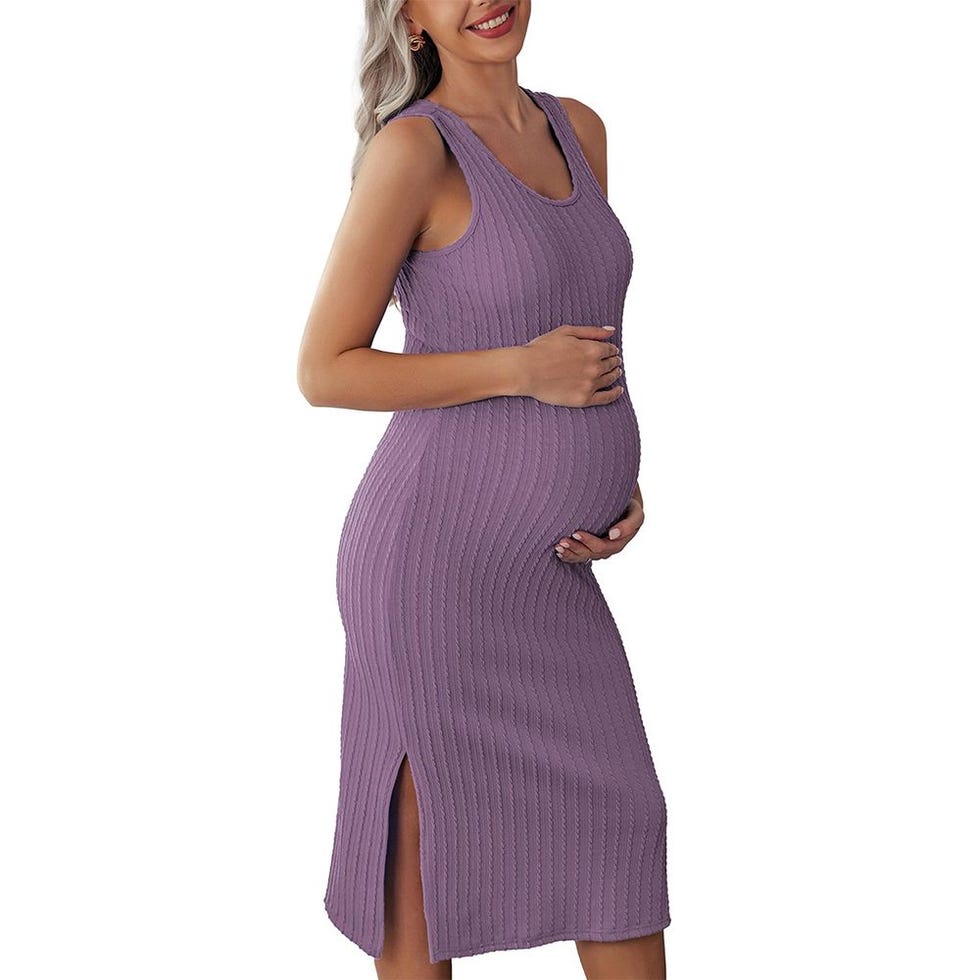 Rib Knit Maternity Dress