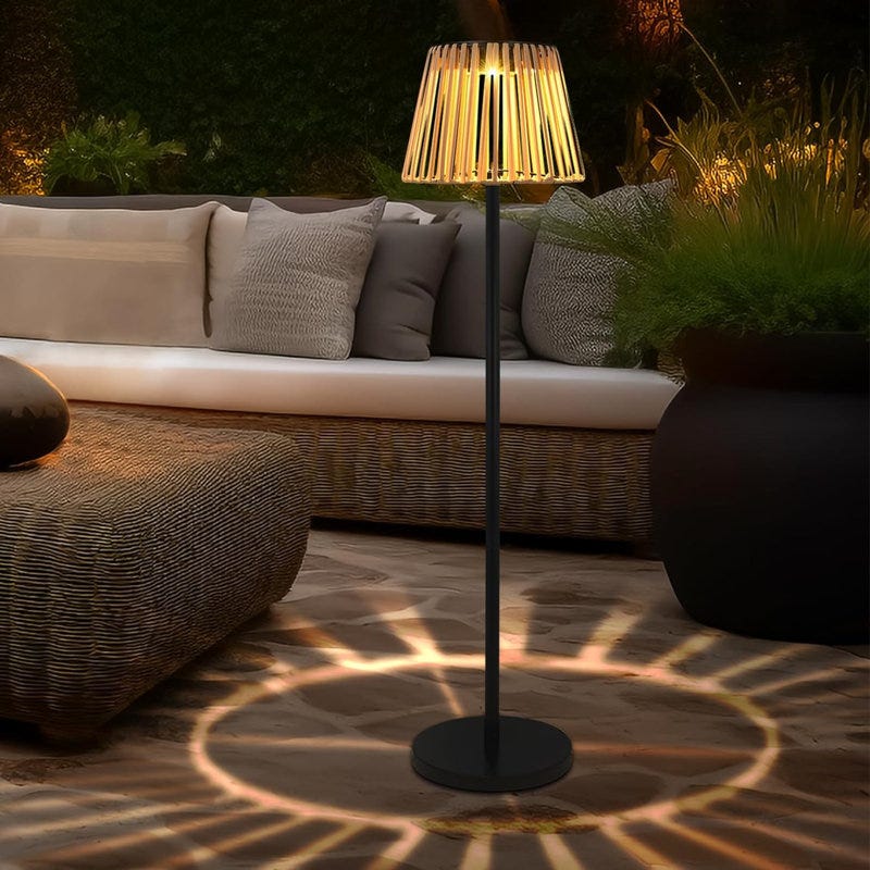 47'' Solar Powered Integrated LED Outdoor Floor Lamp