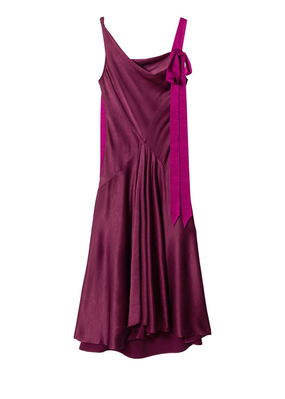 Vestido longo com detalhe de fita